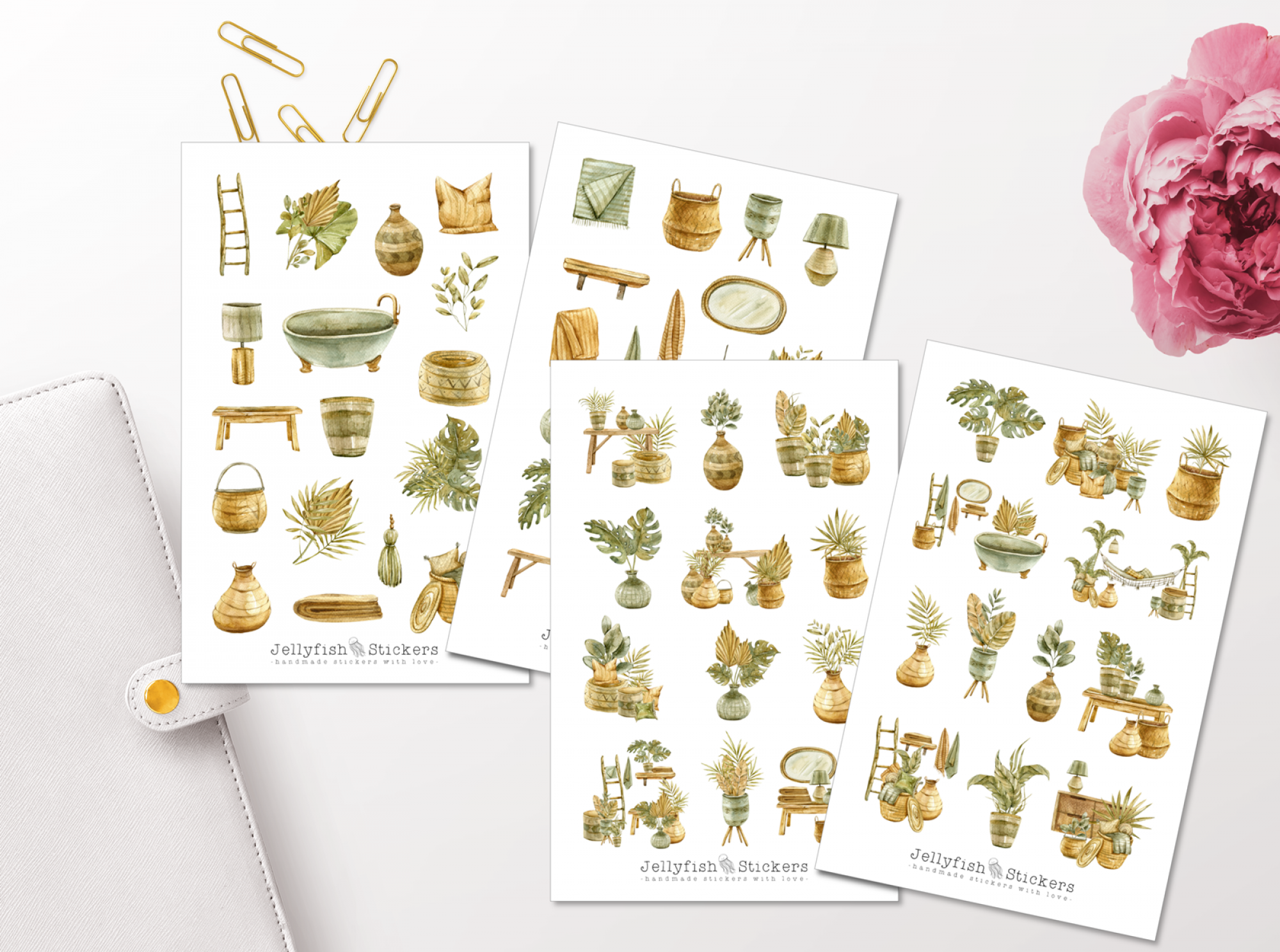 Boho Zuhause Sticker Set